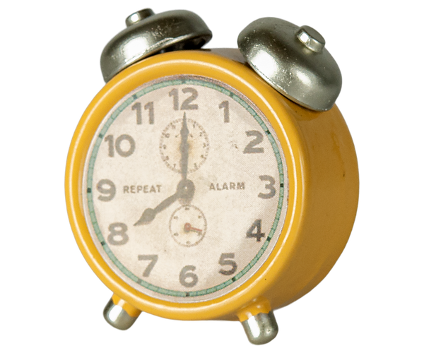 Reloj despertador para ratones - amarillo