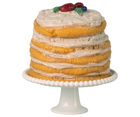 Tarta de fiesta con pie de tarta - ratón