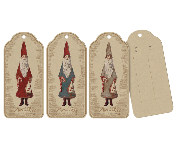 Etiquetas regalo Nicolaus - 12 piezas
