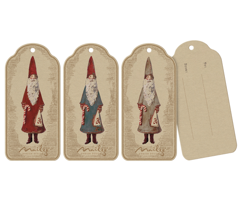 Etiquetas regalo Nicolaus - 12 piezas