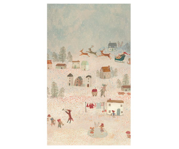 Papel de Regalo SANTA IS COMING - 10 metros