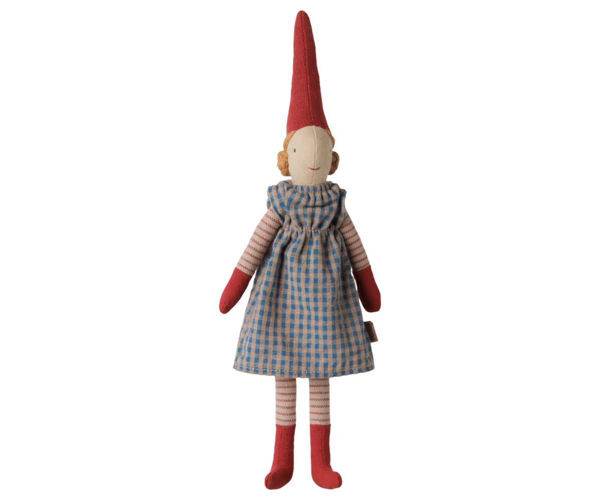 Pixy navideño talla 1 - chica vestido azul