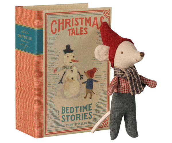 Ratón de Navidad - bebé en libro