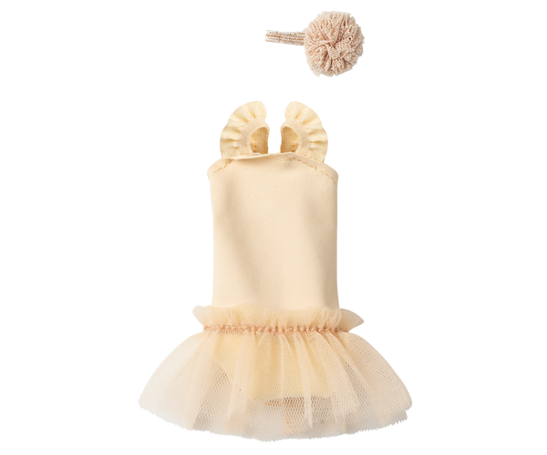 Maillot y falda crema - talla 1