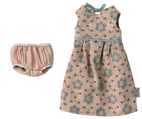 Conejita brown con vestido talla 2, bunny 23