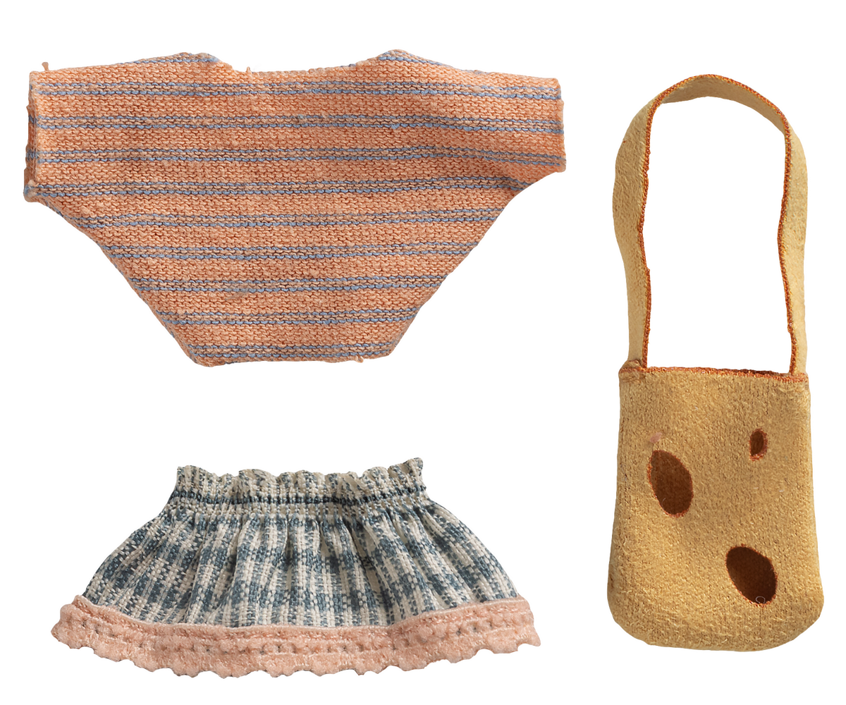 Falda y jersey con bolso - hermana pequeña