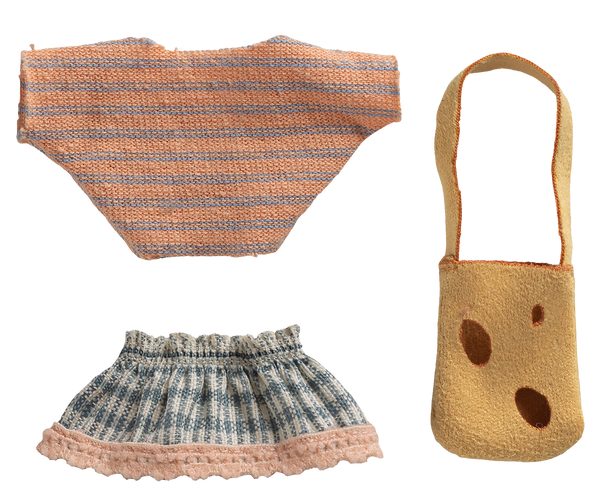 Falda y jersey con bolso - hermana pequeña