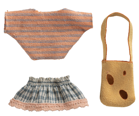 Falda y jersey con bolso - hermana pequeña