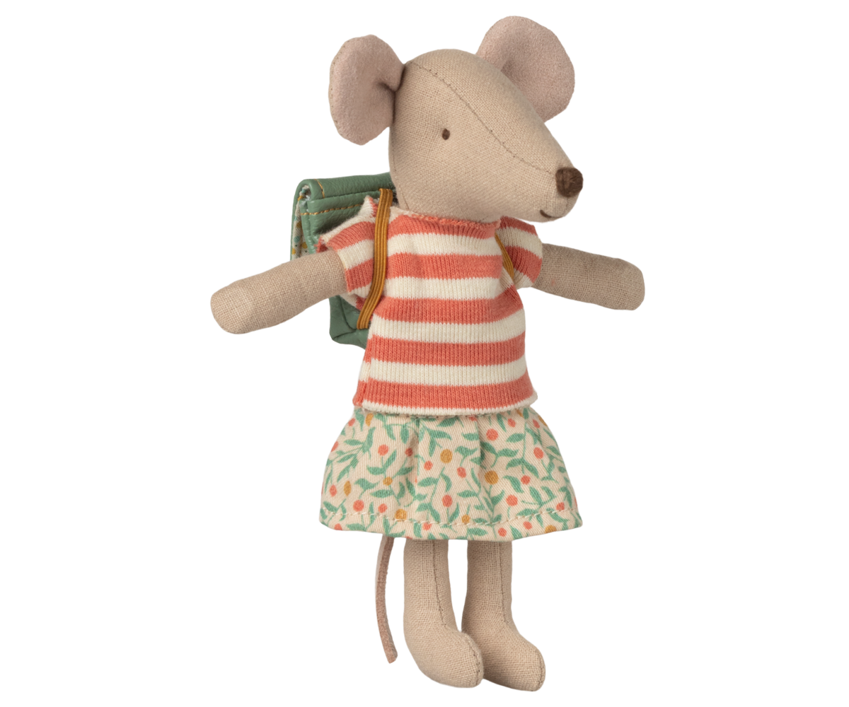 Ratoncita hermana mayor mochila - falda verde