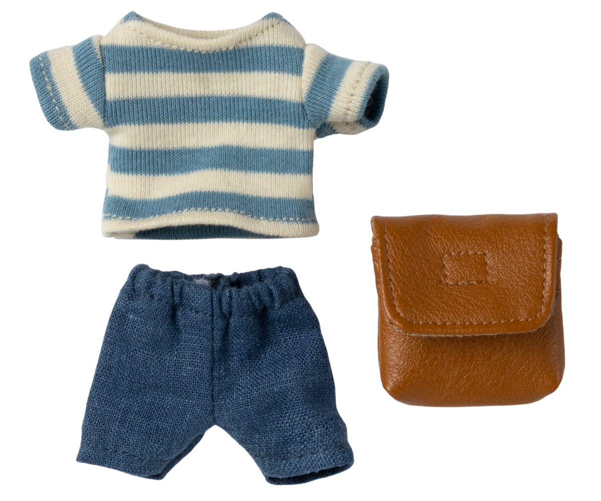 Conjunto ropa y mochila - marrón