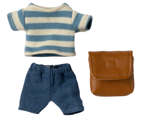Conjunto ropa y mochila - marrón