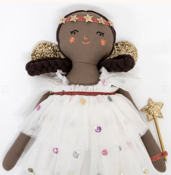 Florence - muñeca ángel con tul y lentejuelas