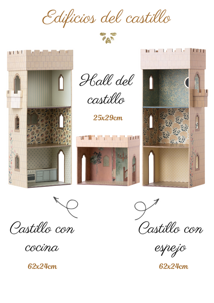 Set - Castillo con cocina + castillo con espejo + hall