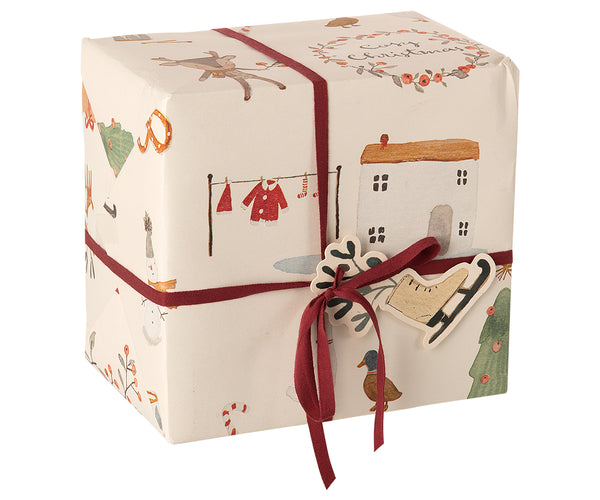 Etiquetas regalo  Cozy Christmas offwhite - 14 piezas